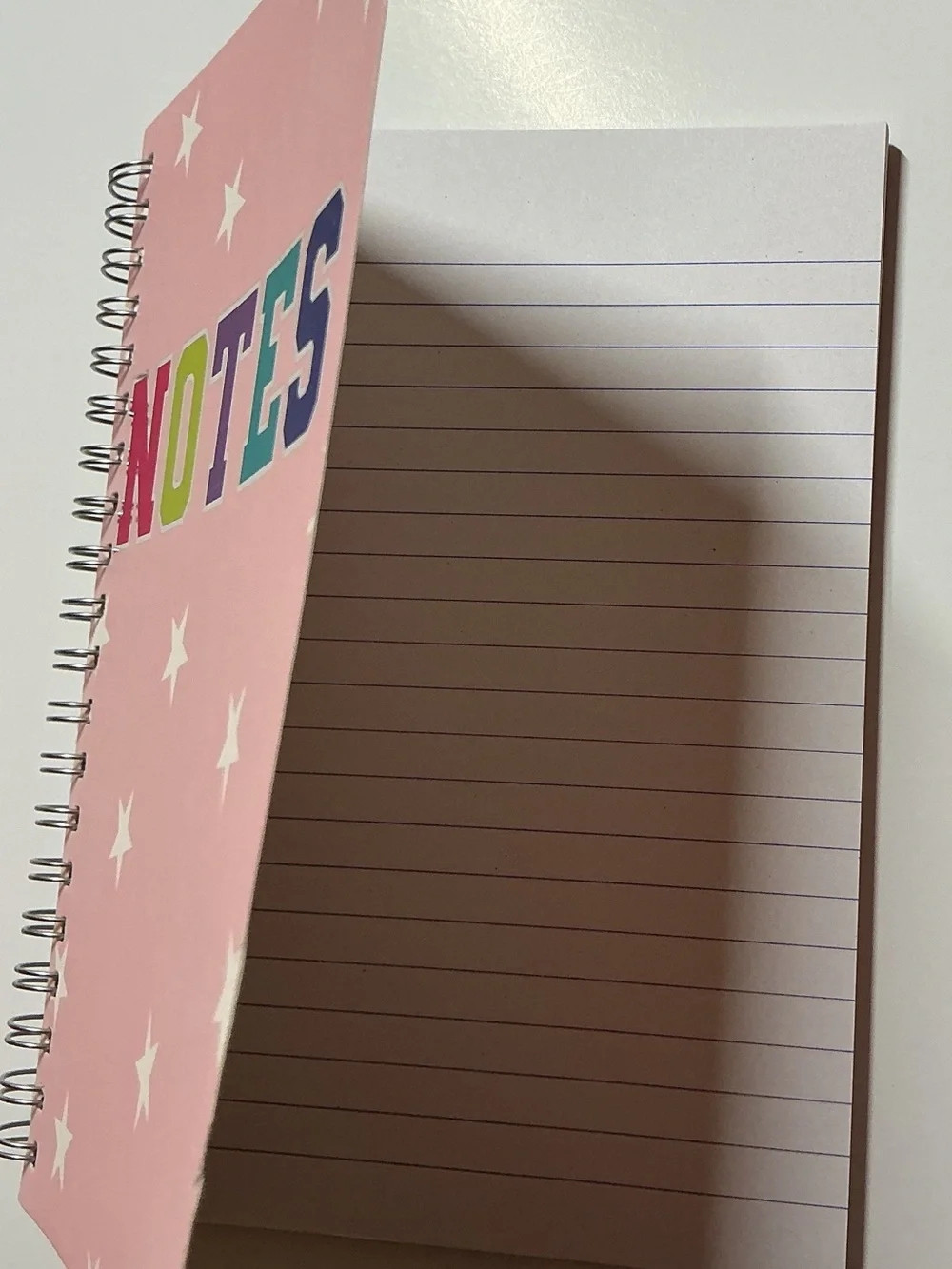 Pink Spiral “Notes” Printed Notebooks Set of 3 w/Pen & Pencil